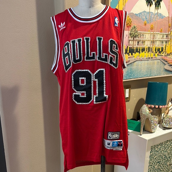 Adidas NBA Dennis Rodman 91 Bling Jersey